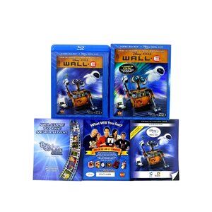 WALL-E 3-Disc Blu-ray Disney Pixar Set w Inserts Slipcover Dust Jacket